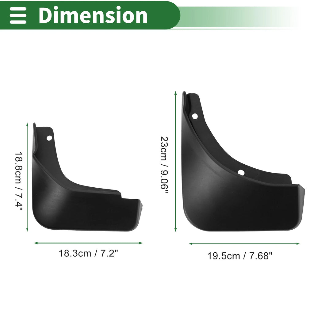 Mud Flaps Splash Guards Front Set Replacement for Hyundai Custo (2021–2023)