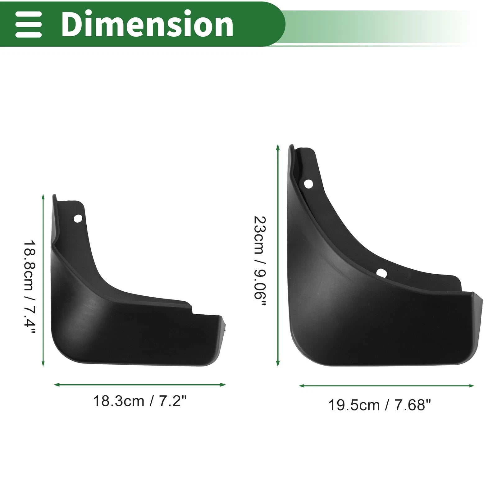 Mud Flaps Splash Guards Front Set Replacement for Hyundai Custo (2021–2023)