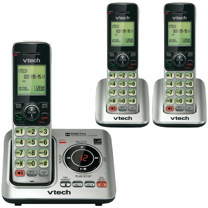3-Handset DECT 6.0 Speakerphone for VTech VTCS6629-3