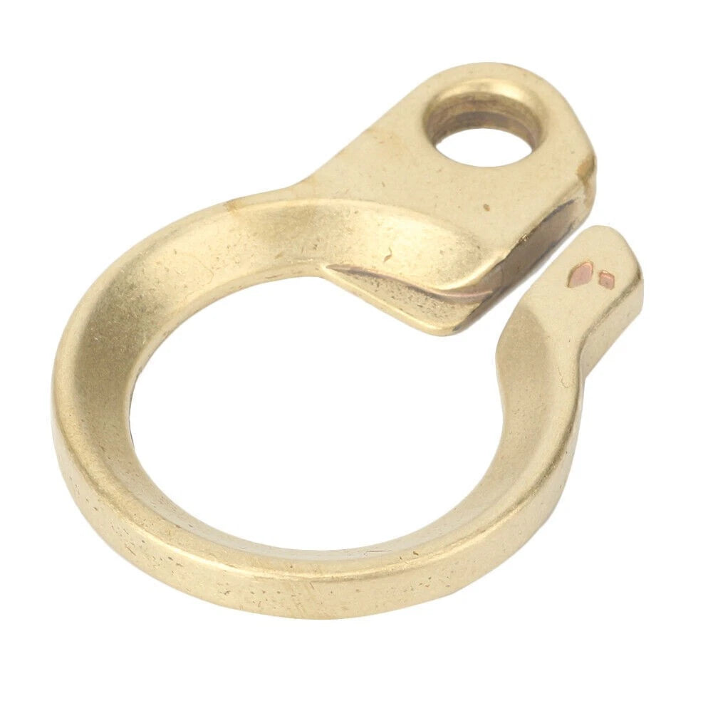 Key Chain Carabiner Bottle Opener Tool Solid Brass Gold