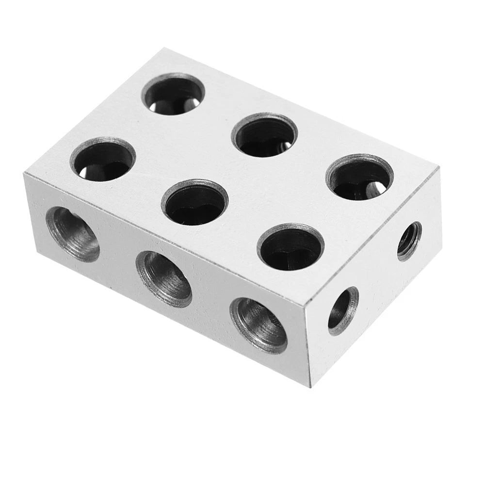 Matched Pair 1-2-3 Blocks for Precision Machining (11 Holes, 0.0002")