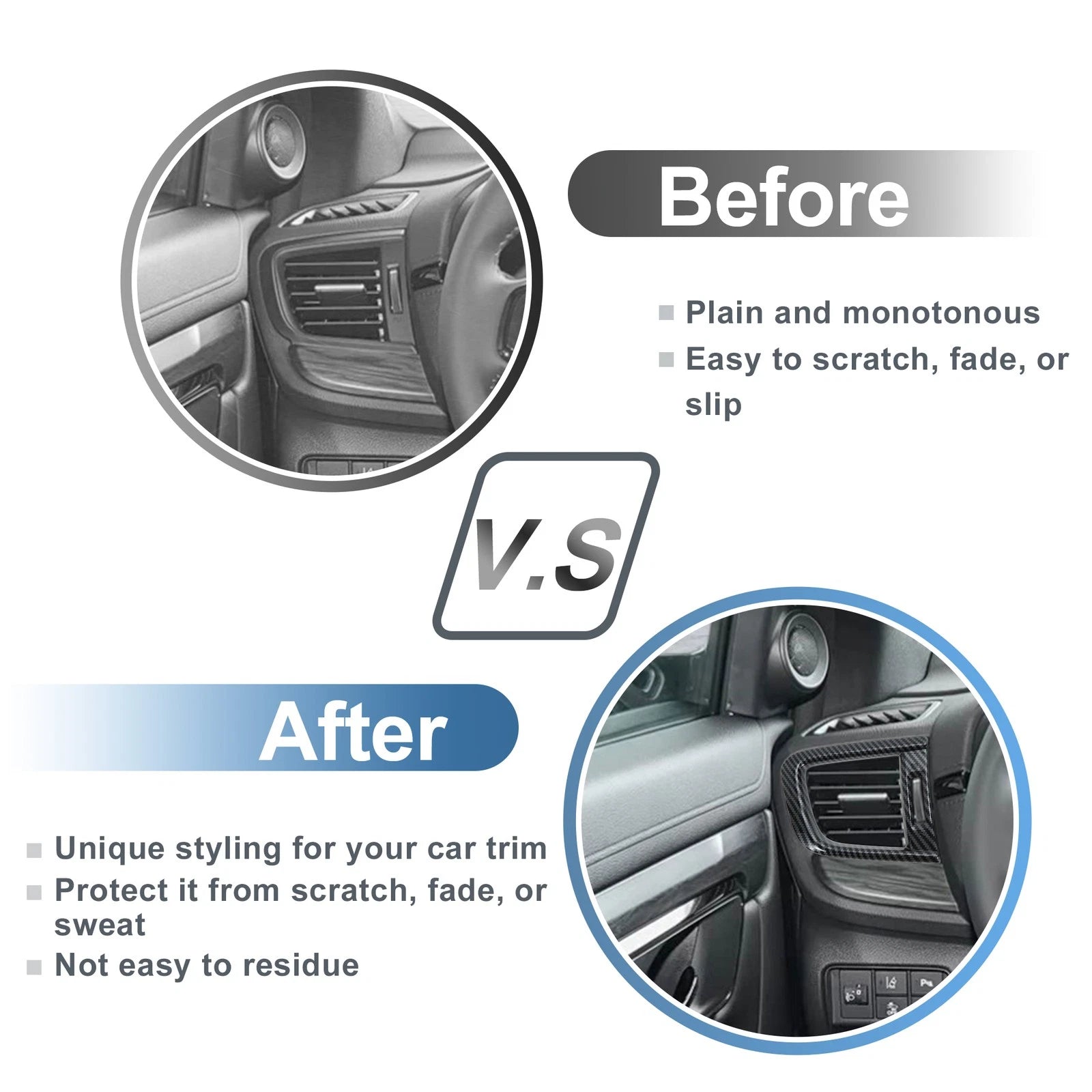Center Console Air Vent Cover Trim Kit for