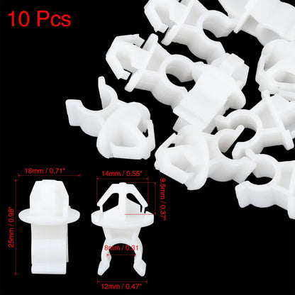 10pcs Hood Prop Rod Clip Retainer Replacement for Honda Accord Fit CRV (2003–2012)