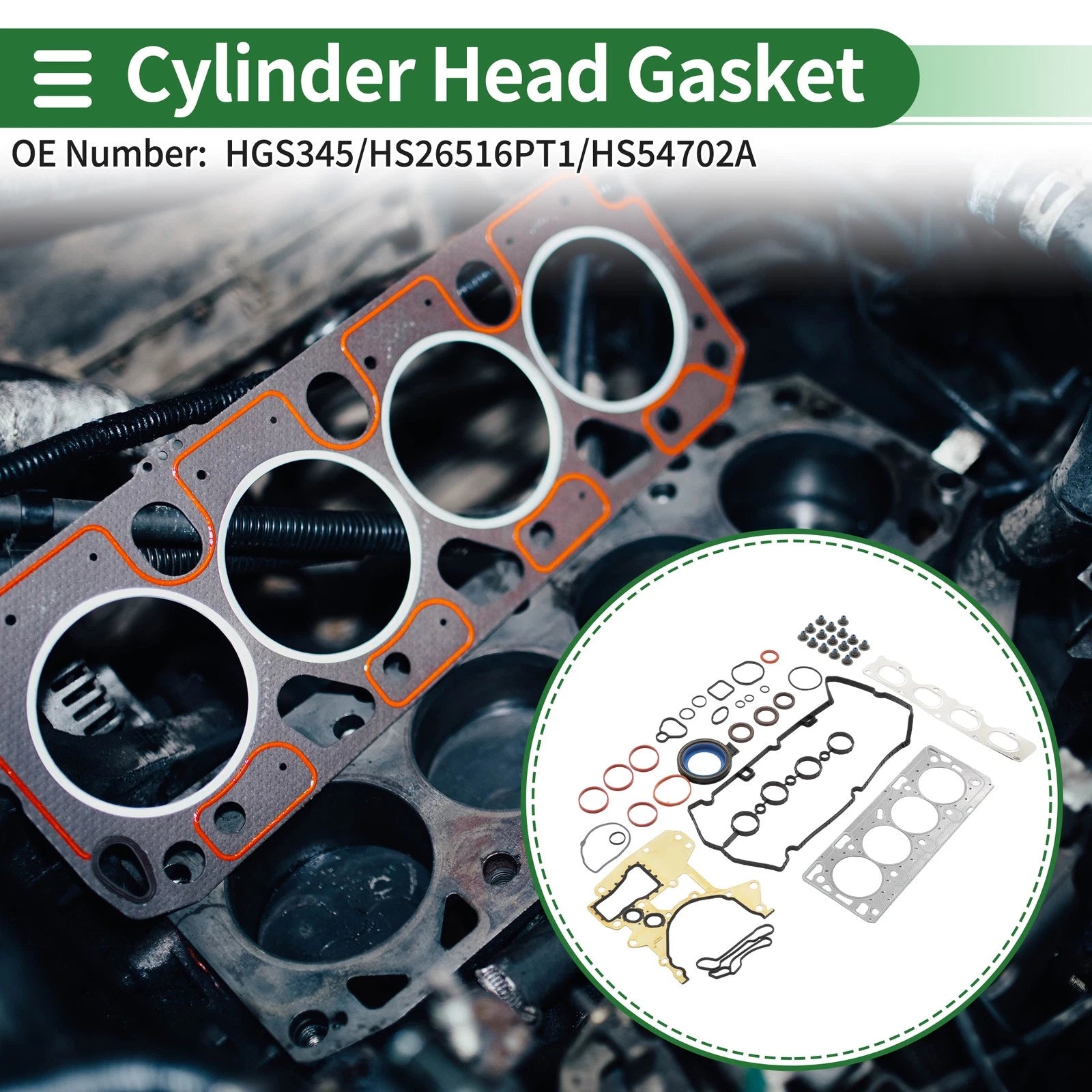 Engine Cylinder Head Gasket Replacement for Chevy Cruze Sonic (2012–2017)