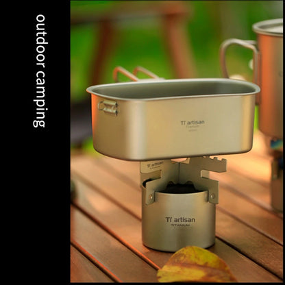 Titanium Alcohol Stove for Outdoor Cooking