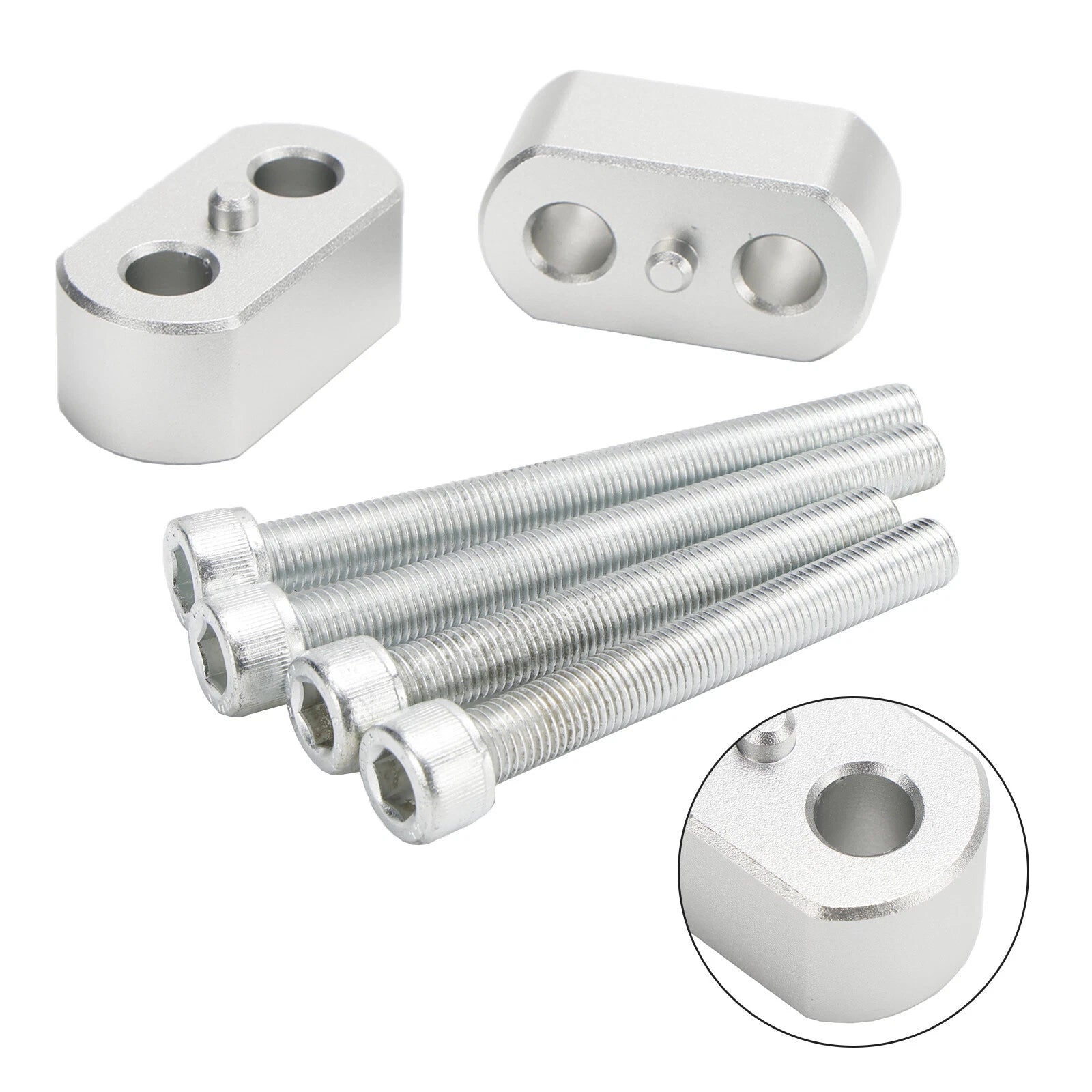 Silver Risers for Tiger 1200 & Explorer XR XRx XRx Low XRt XCx XCa (2010–2020)