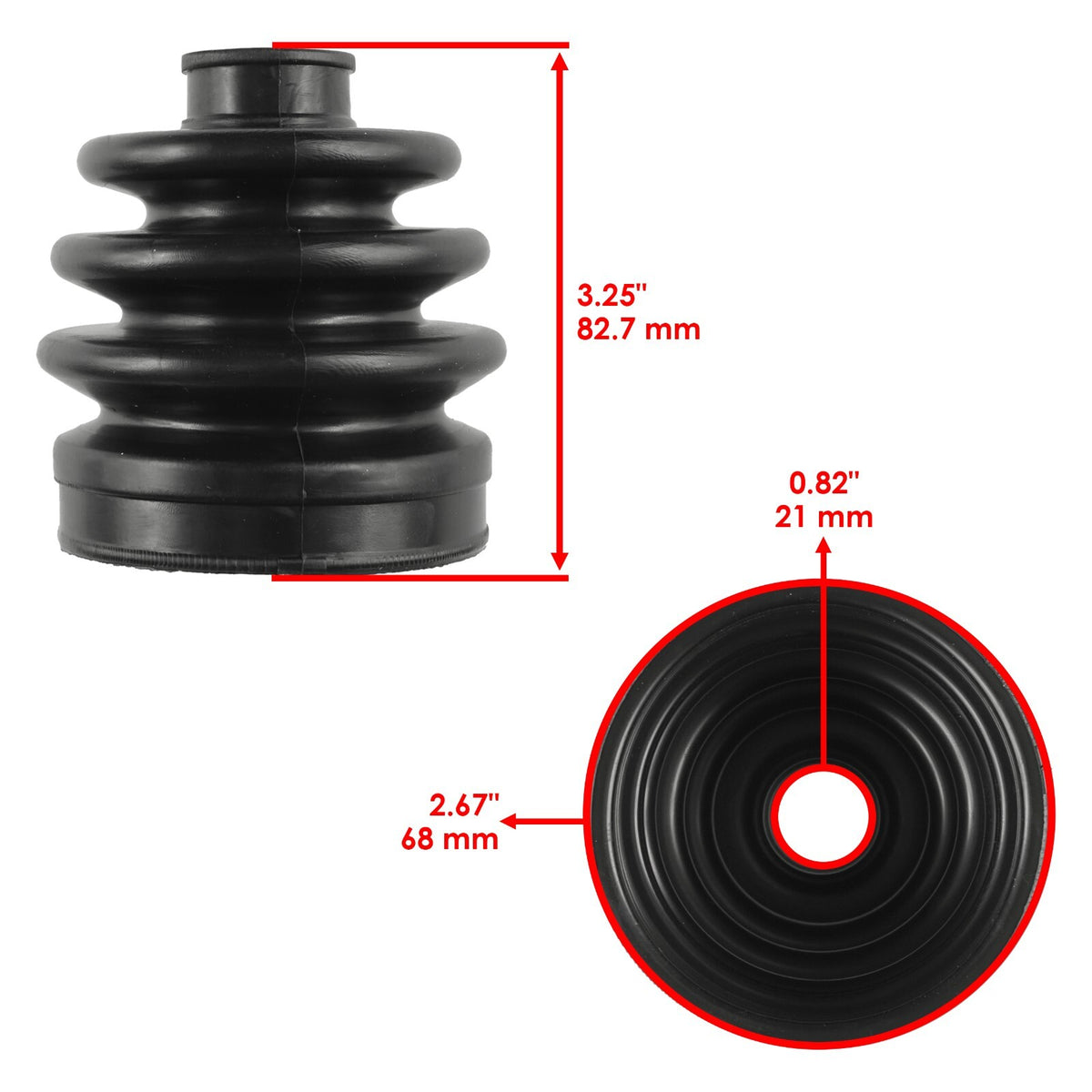 Rear Axle Outer CV Boot Kit for Kawasaki Brute Force 650 KVF650 2006-2008