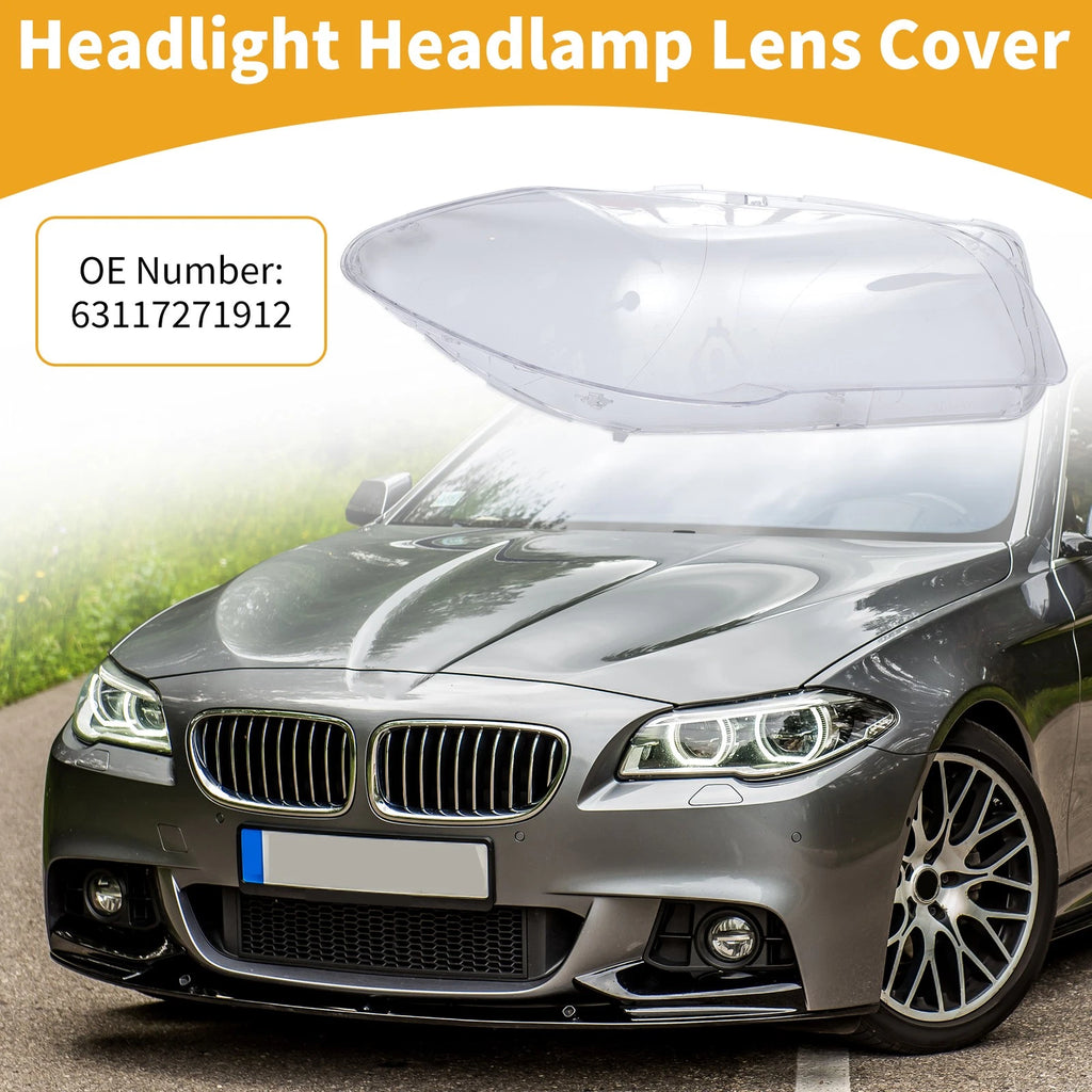 Front Right Headlight Lens Cover Replacement for BMW 528i (2011–2013)