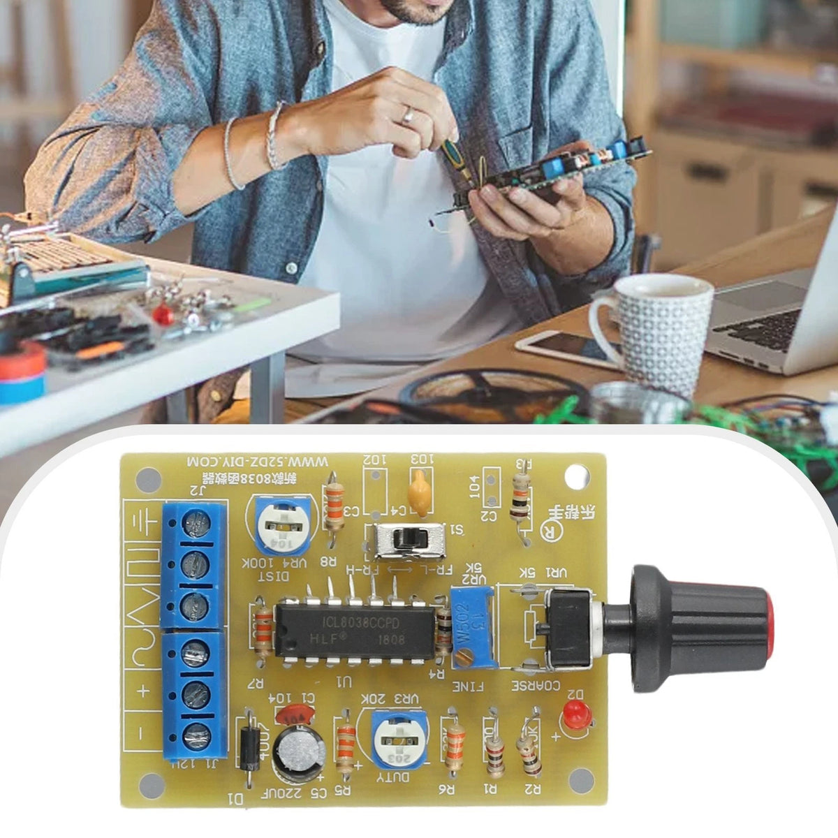 Function Signal Generator Board DIY with ICL8038 IC