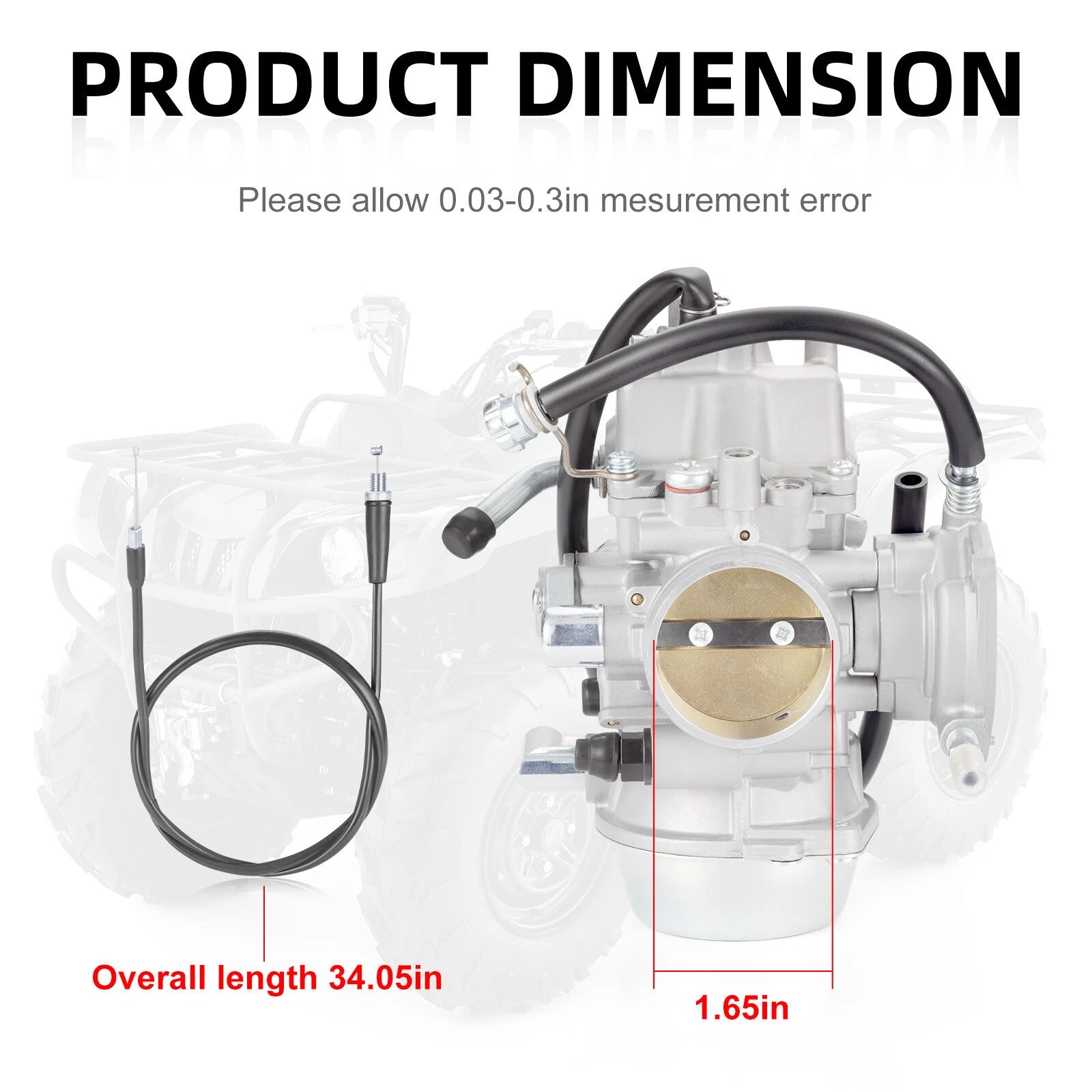 Carburetor for Yamaha Grizzly 660 YFM660 (2002–2008) 5GT-14901-00-00