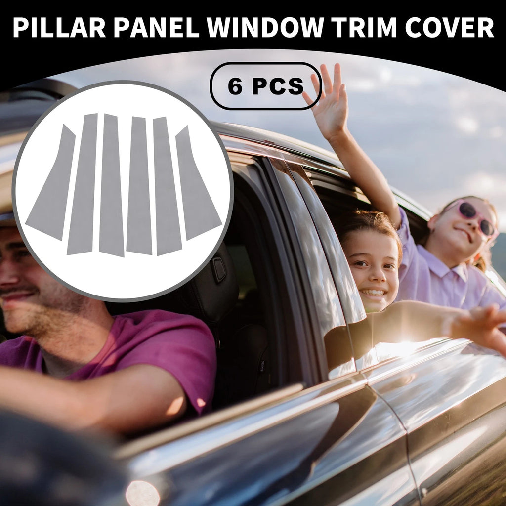 6pcs Pillar Window Trim Covers for Chevrolet Impala (2006–2013) Chrome