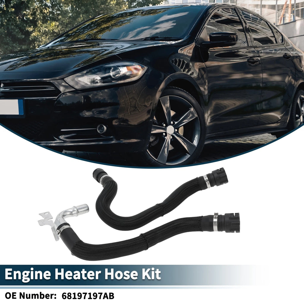 Heater Hose Engine Coolant Radiator Hose Replacement for Dodge Dart (2013–2016)