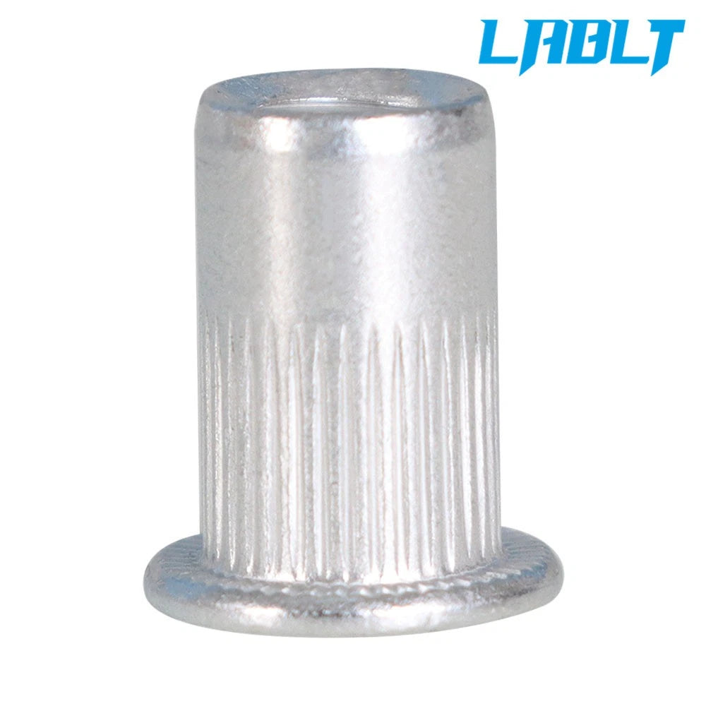 100X M6 6mm Flat Head Aluminum Rivet Nut for Various Applications