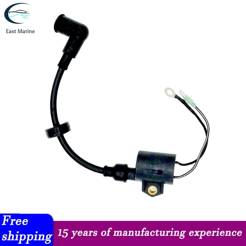 Ignition Coil Assembly for Yamaha Outboard 20 25 30 HP 2-Str 61N-85570-10