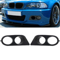 Front Bumper Cover Surrounds for (1 Pair) Black Plastic