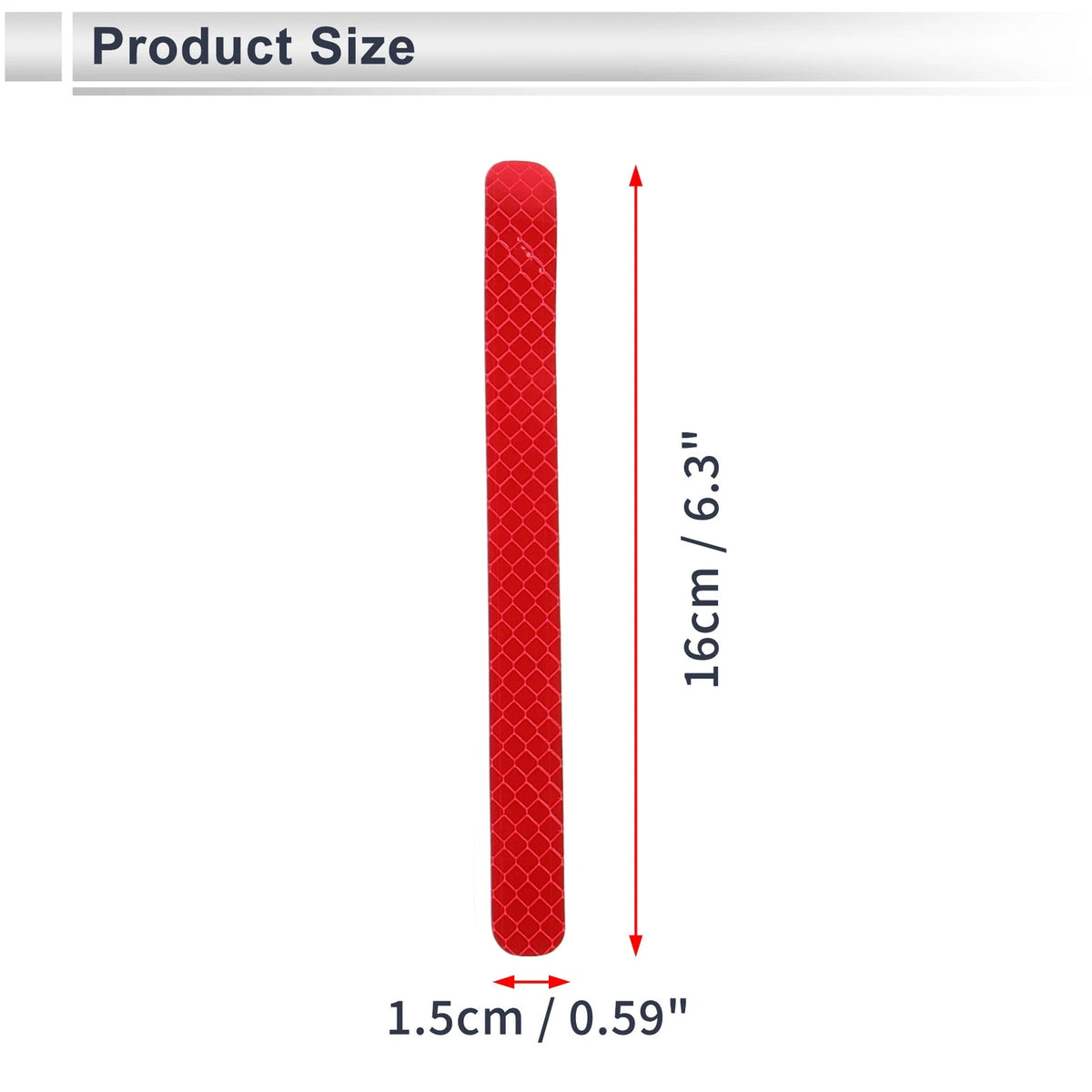Reflective Bumper Decal for - Fluorescent Red Diamond Grid