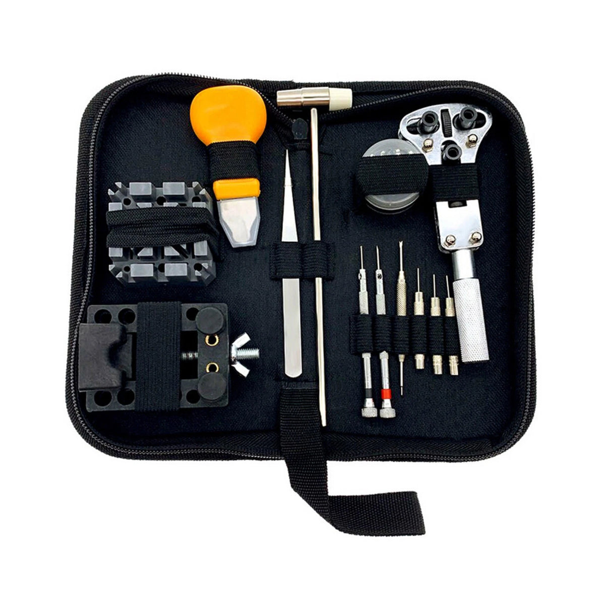 Back Case Opener Tool for Watchmakers - Stand Holder, Hammer, Pin Bars