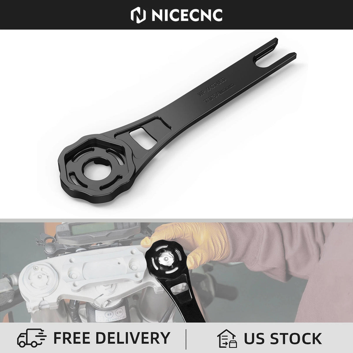 48mm WP Fork Cap Suspension Wrench Tool for KTM 125-450 SX XC (2023–2024)