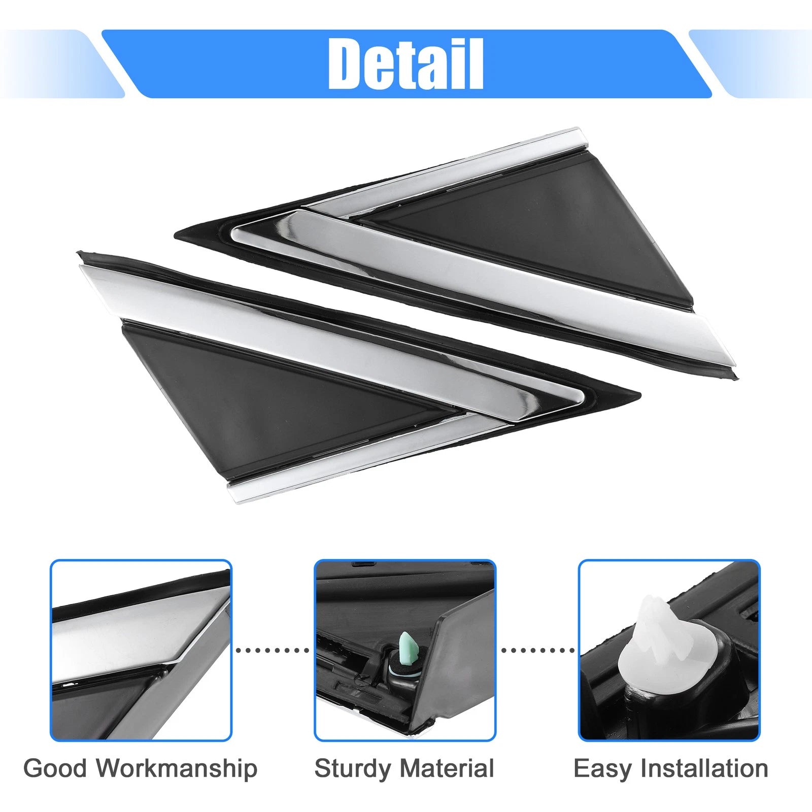1 Pair Mirror Corner Triangle Fender for Cadillac SRX (2010–2016)