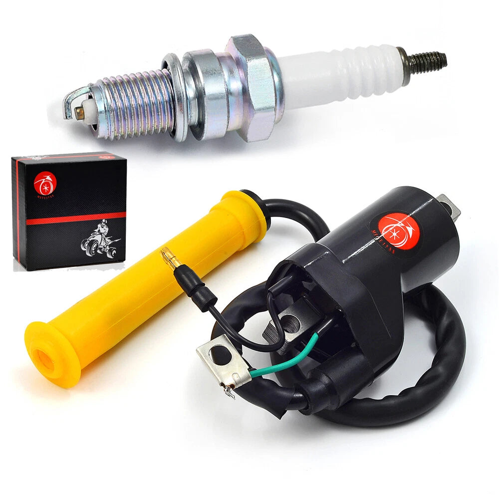 Ignition Coil & Spark Plug for Honda TRX400EX TRX400X (1999–2004)