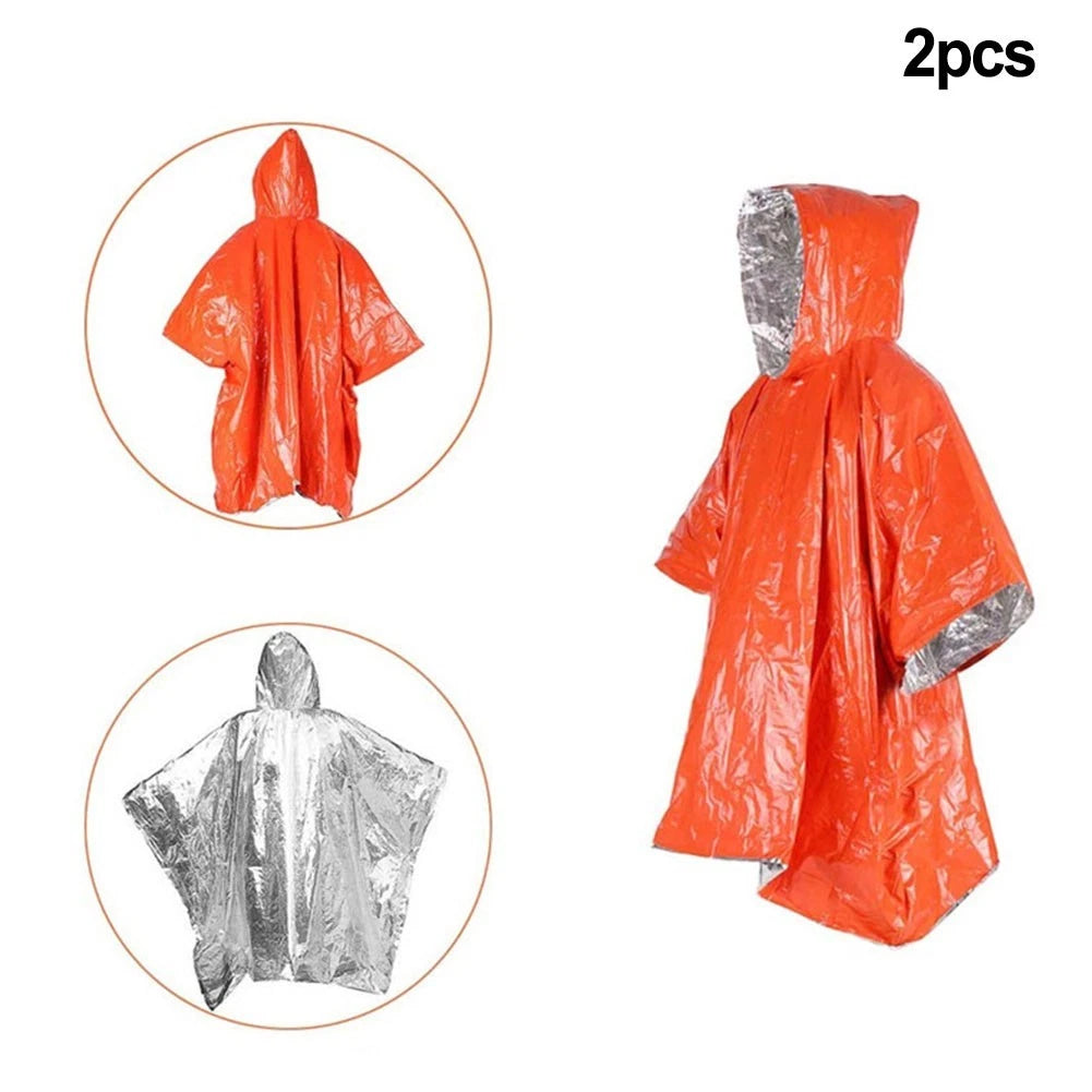 Rain Coat Poncho for Extreme Cold Outdoor Travel