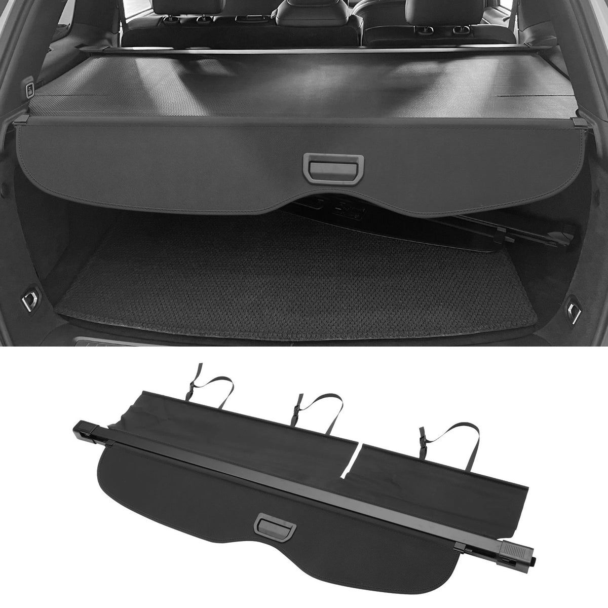 Retractable Cargo Cover for Jeep Grand Cherokee (2011–2021) Gloss Black