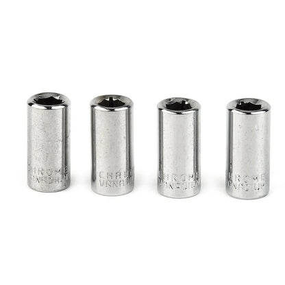 Set of 4 Hexagon Screwdriver Socket Adapters