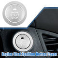Engine Ignition Button Decal for Hyundai Sonata (2011–2014) Aluminum Silver Tone
