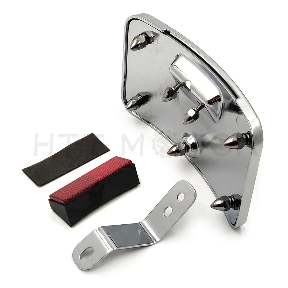 Laydown Curved License Plate Bracket for Harley Softail FLSTSC/FLSTN (2000–2017)