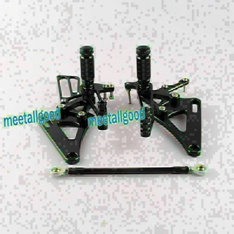 Aluminum Rearset Footpegs Kit for Honda CB400 VTEC (1999–2007) Black GP Shift