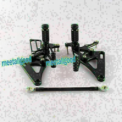 Aluminum Rearset Footpegs Kit for Honda CB400 VTEC (1999–2007) Black GP Shift