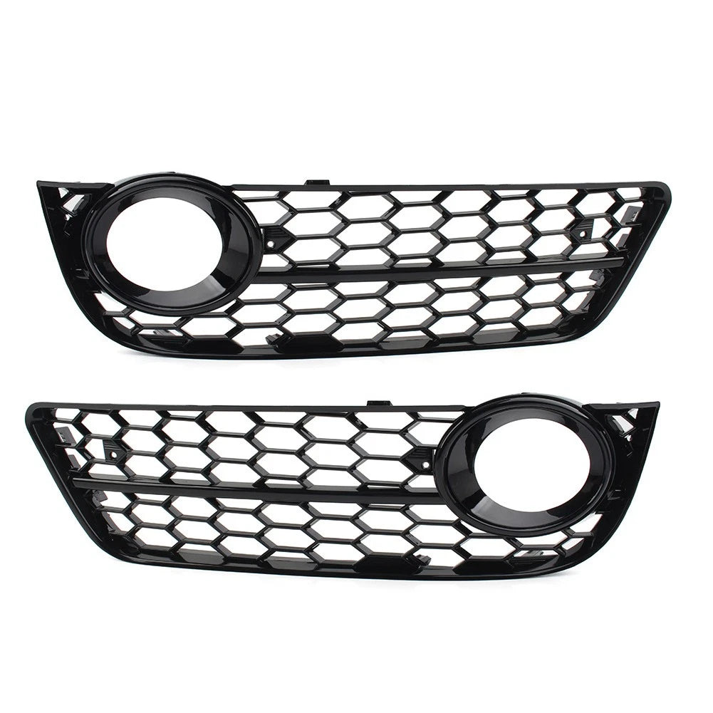 Fog Light Grille Cover for Audi A5 (2008–2011) - Honeycomb Mesh, Black