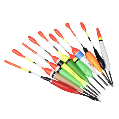 Set of 10 Assorted Balsa Fishing Floats for Sea Shore Applications