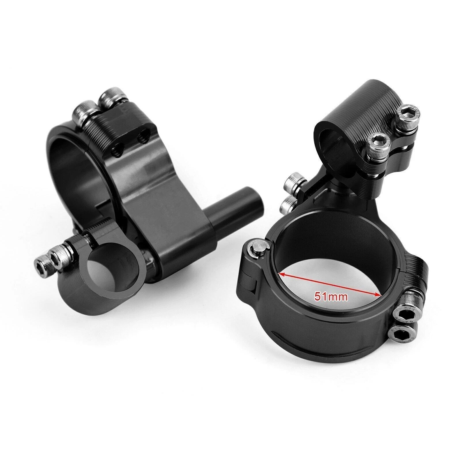Adjustable CNC Billet Clip Ons Handlebar Kit for Universal Fit (All Years)