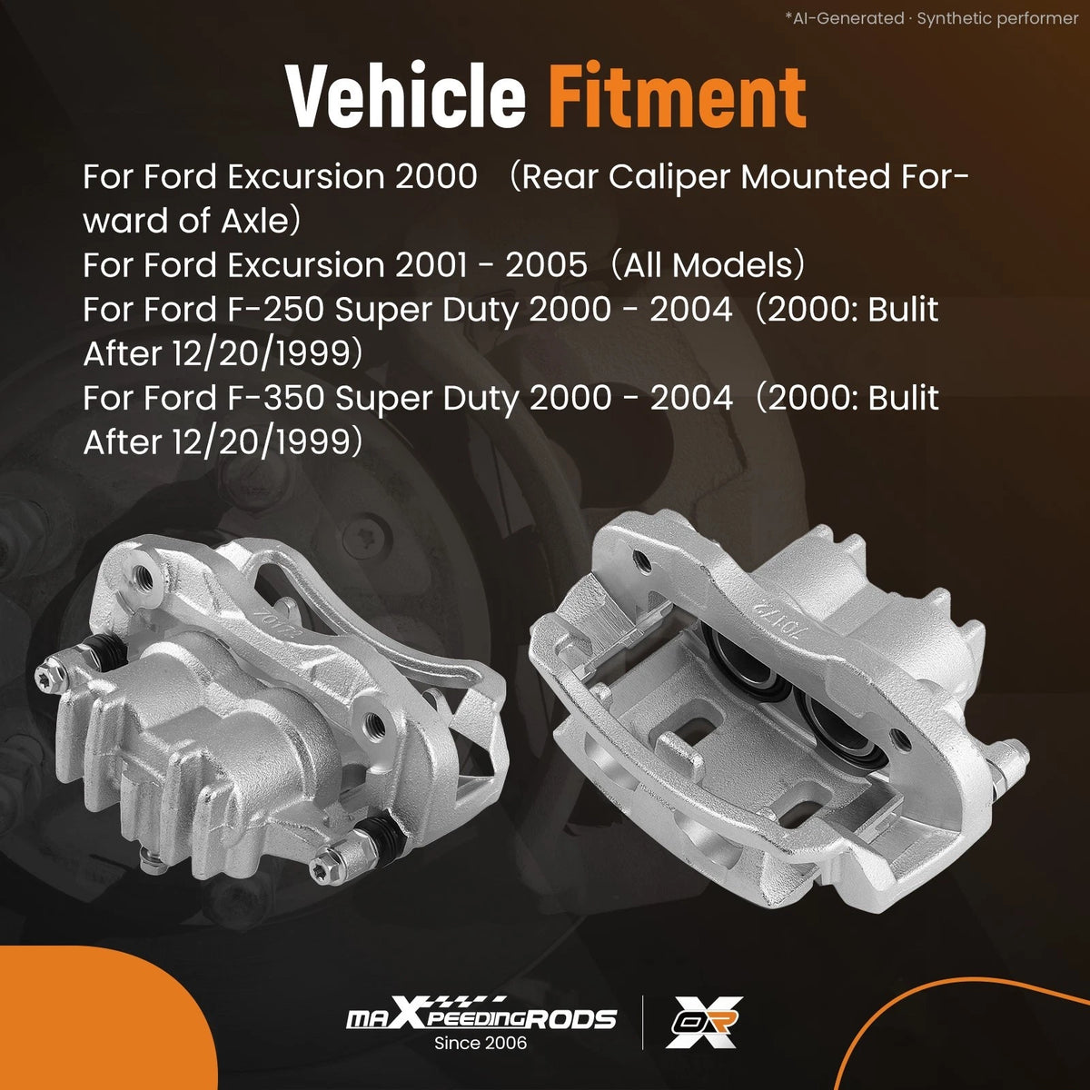 Rear Disc Brake Caliper for Ford F-250/F-350 Super Duty (2000–2004)