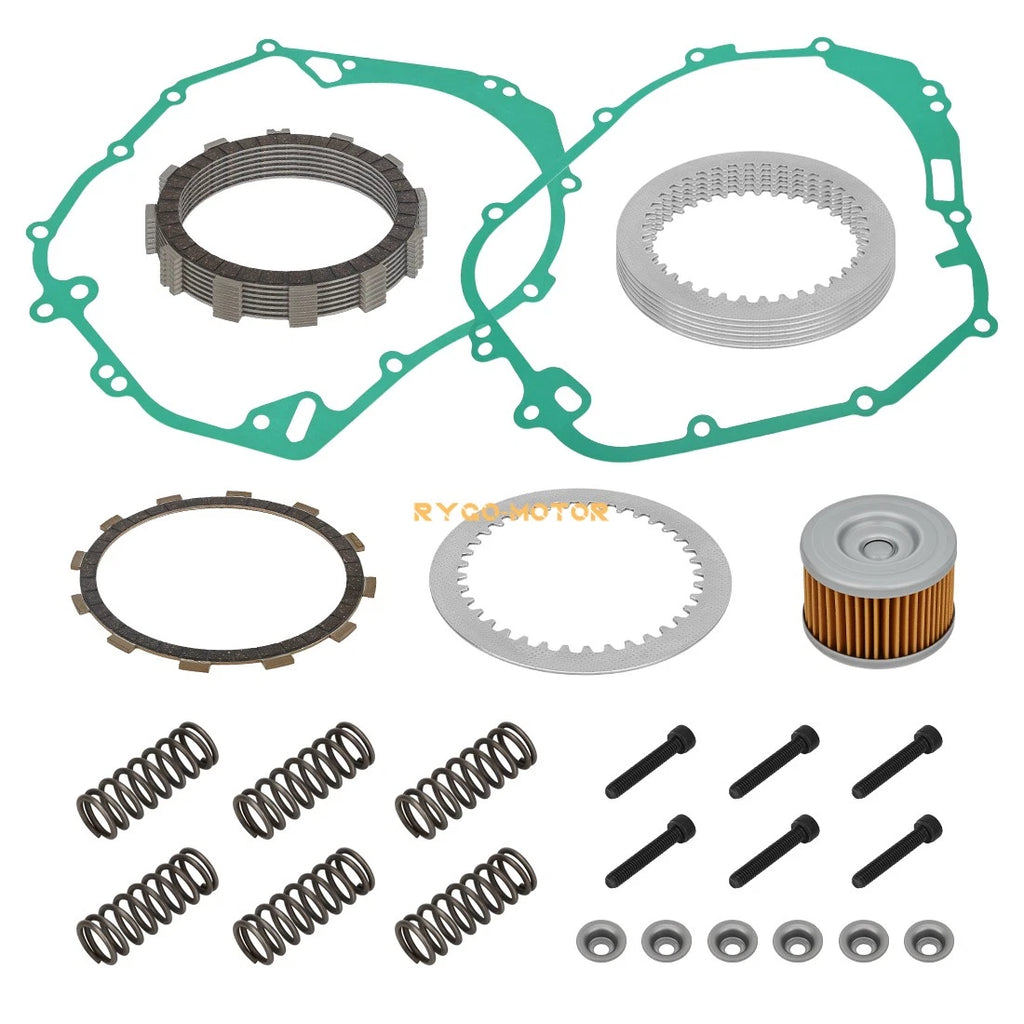 Clutch Friction Plates Kit & Gasket & Oil Filter for Polaris Predator Outlaw 500 (2003–2006)
