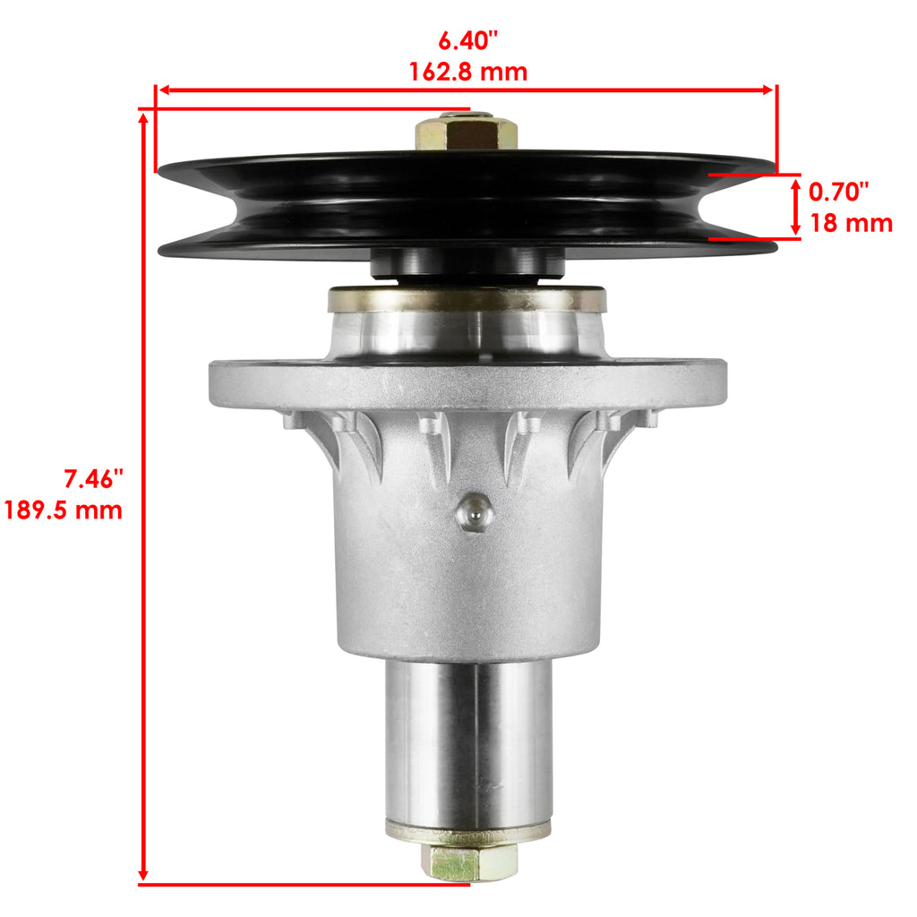 Deck Spindle and Blade Pulley Replacement for Exmark Turf Tracer Ranger 52" (2005–2005)
