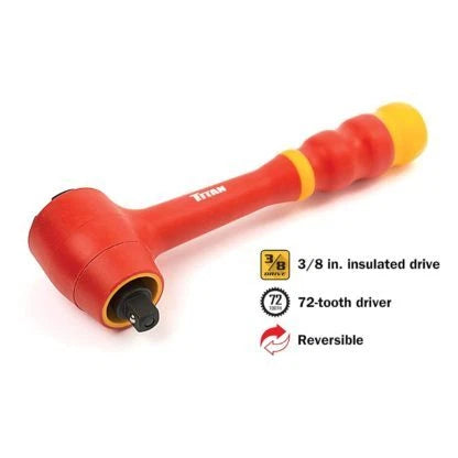 19-Piece VDE Insulated Socket Set for Titan 68100