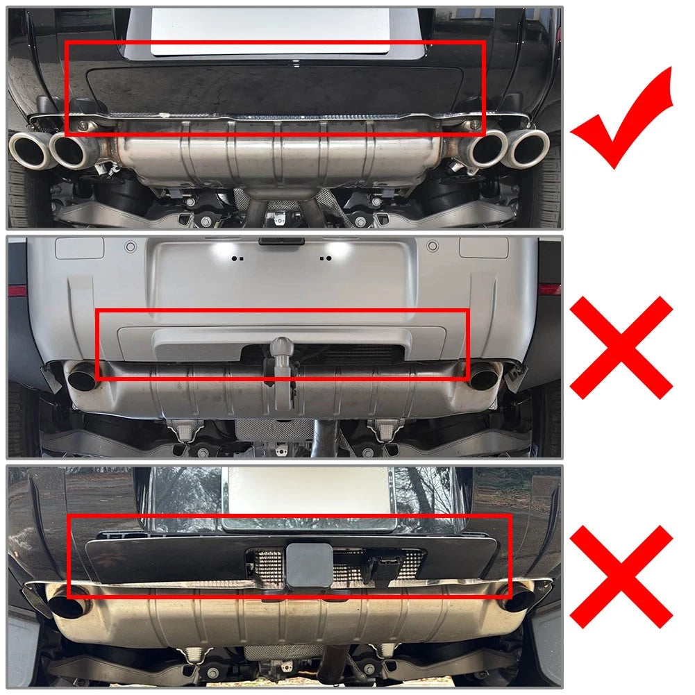 Front Rear Lip Bumper Guards for Land Rover Defender 90 110 (1990–2016)