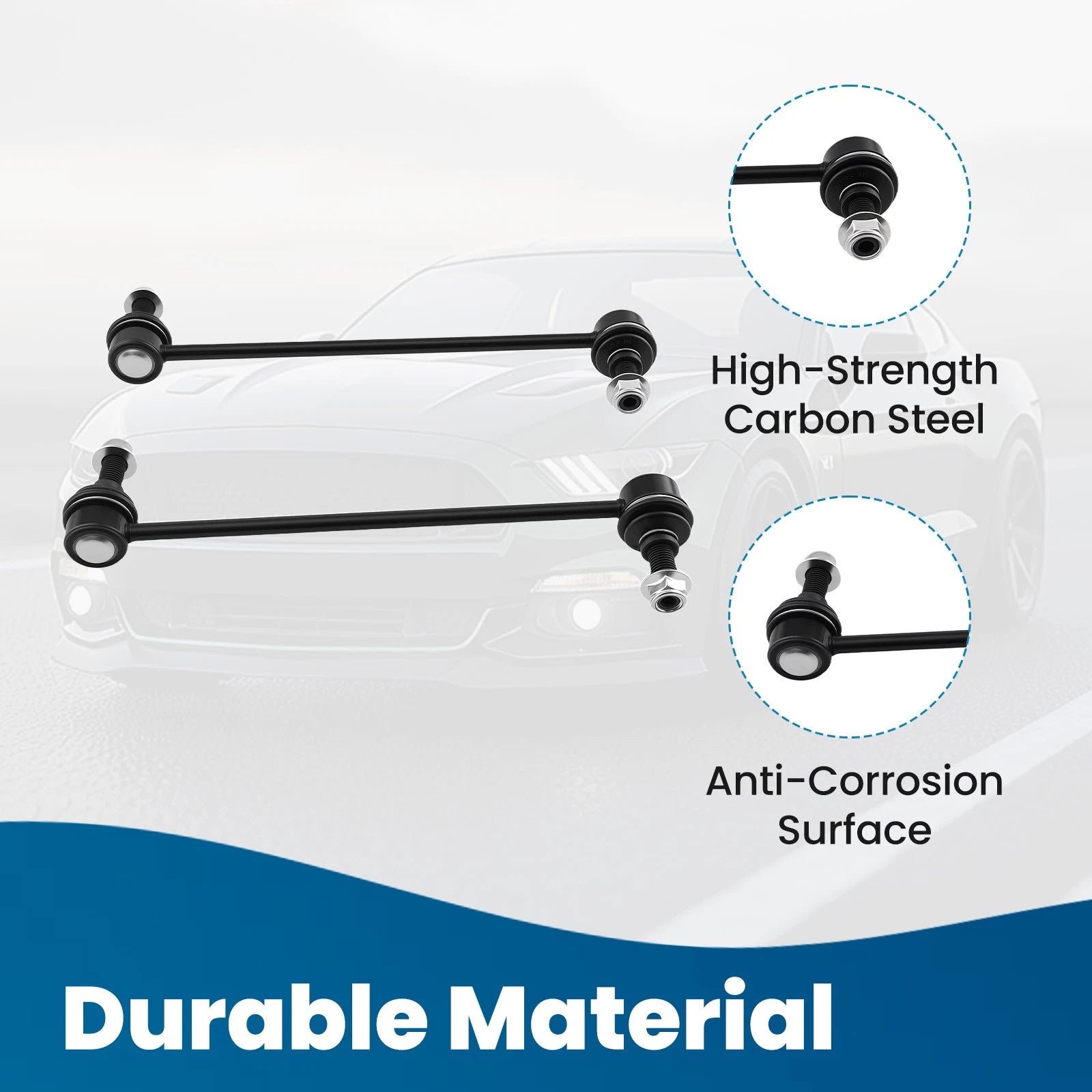 2x Front Stabilizer Sway Bar Links for Ford Mustang (2005–2014)