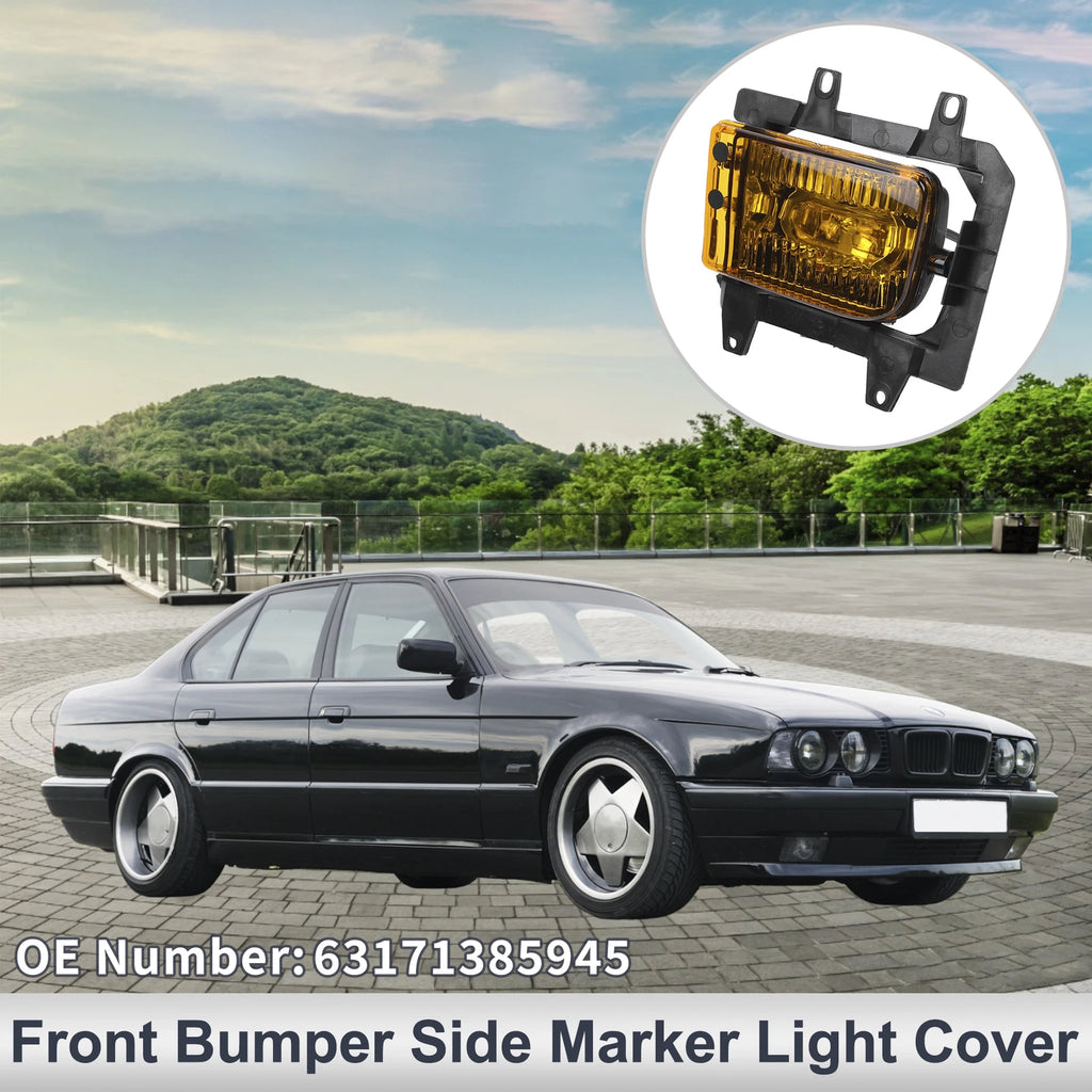 1 Pc Left Front Bumper Side Marker Light Cover for BMW E30 (1982–1994) No.63171385945