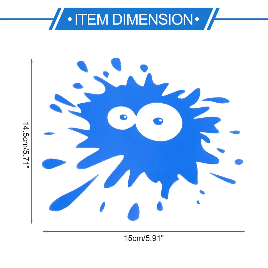 Reflective Bumper Decal for - Blue Round Eye Spots