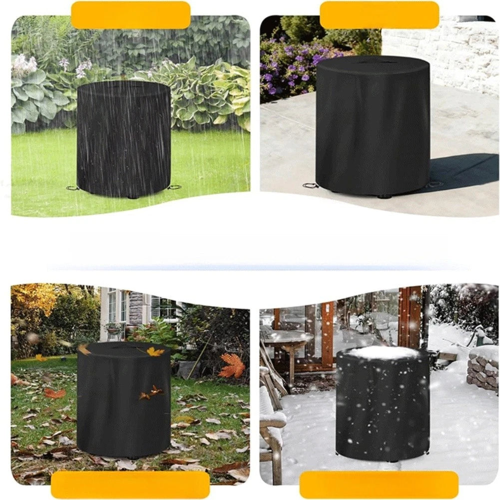 Water Resistant Circular Heater Braze Cover for Propane Fire