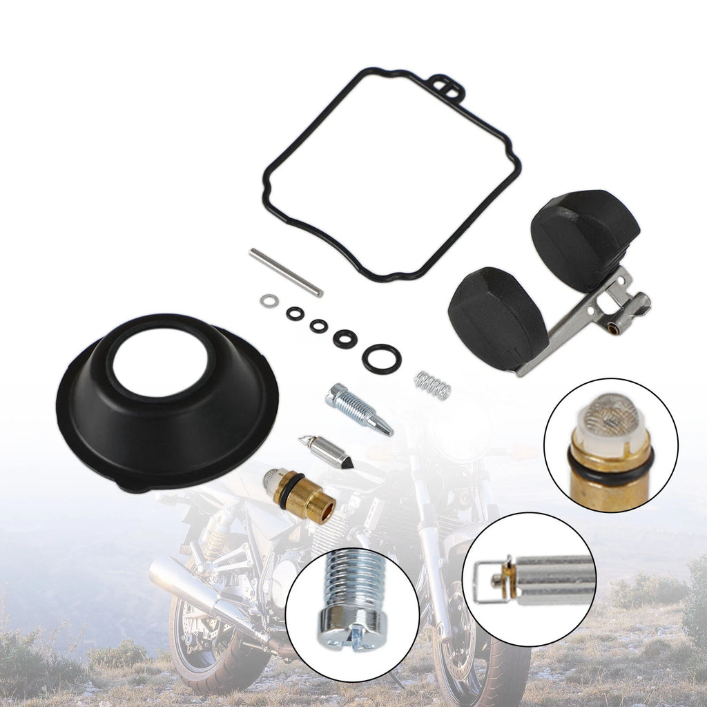 2 Sets Carburetor Rebuild Repair Kit for Yamaha XVS650 V Star 650 (1998–2016)