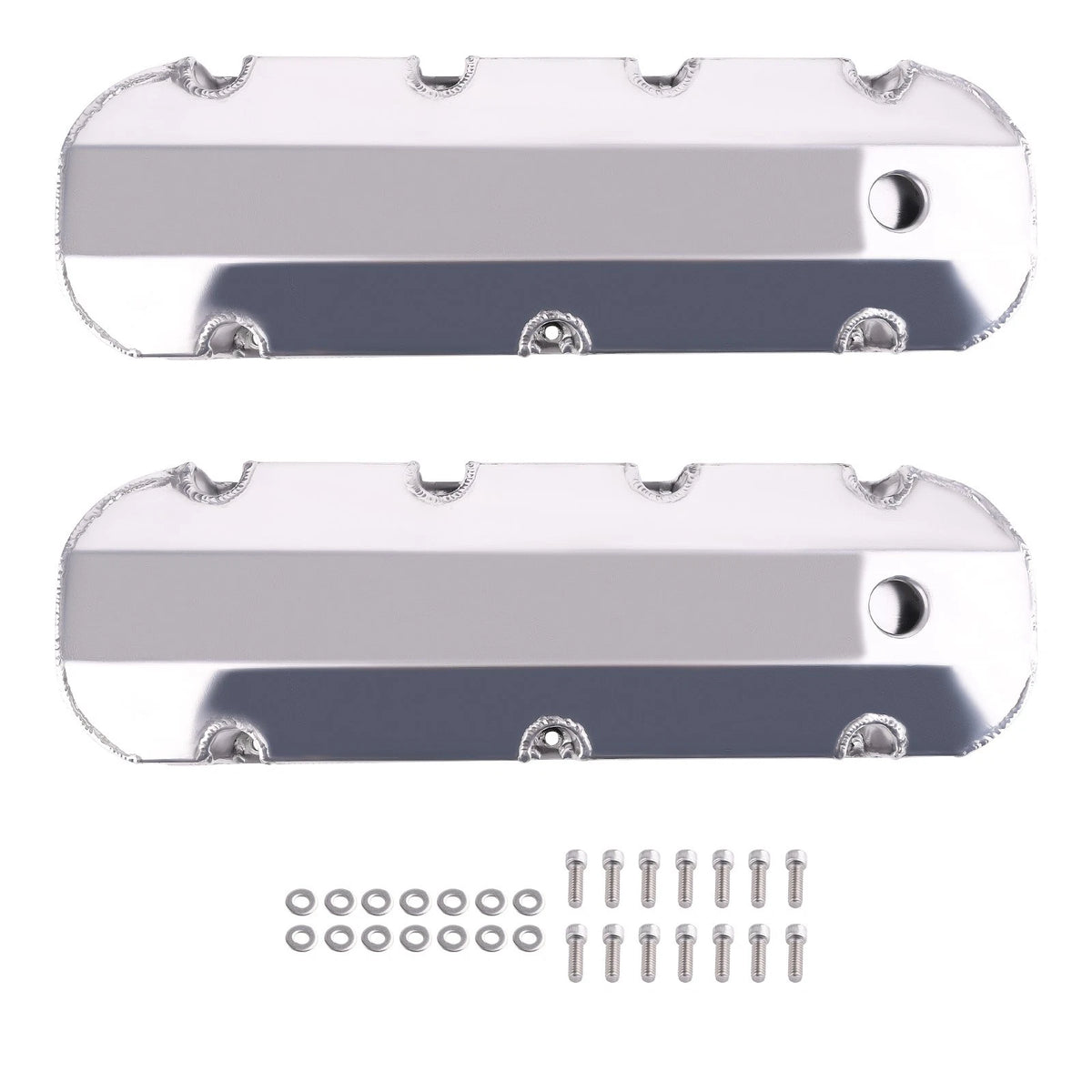 Fabricated Aluminum Tall Valve Covers for Big Block Chevy 454 (1965–1995)