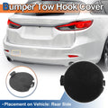 Rear Left Tow Hook Cover Replacement for Mazda 6 Atenza 2018–2021 Black