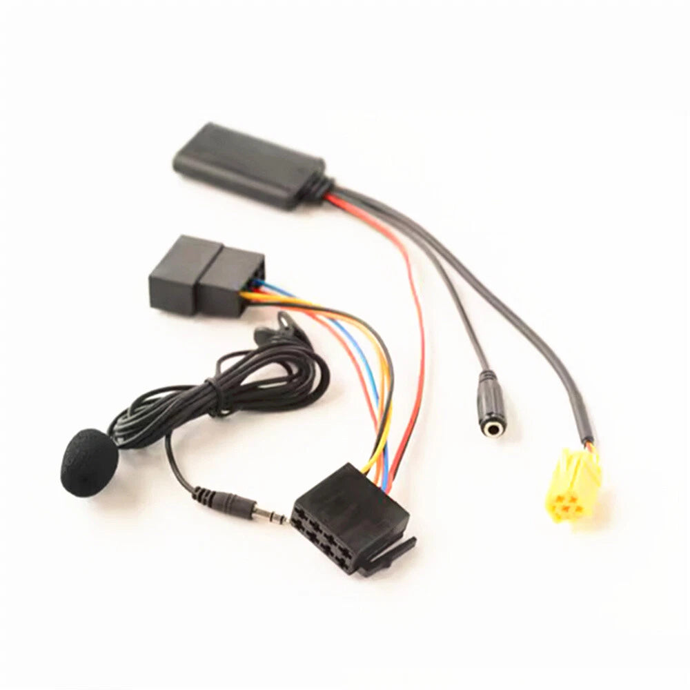 Bluetooth 5.0 Aux Cable Microphone Adapter for Fiat Grande Punto, Alfa Romeo 159 (2005–2011)