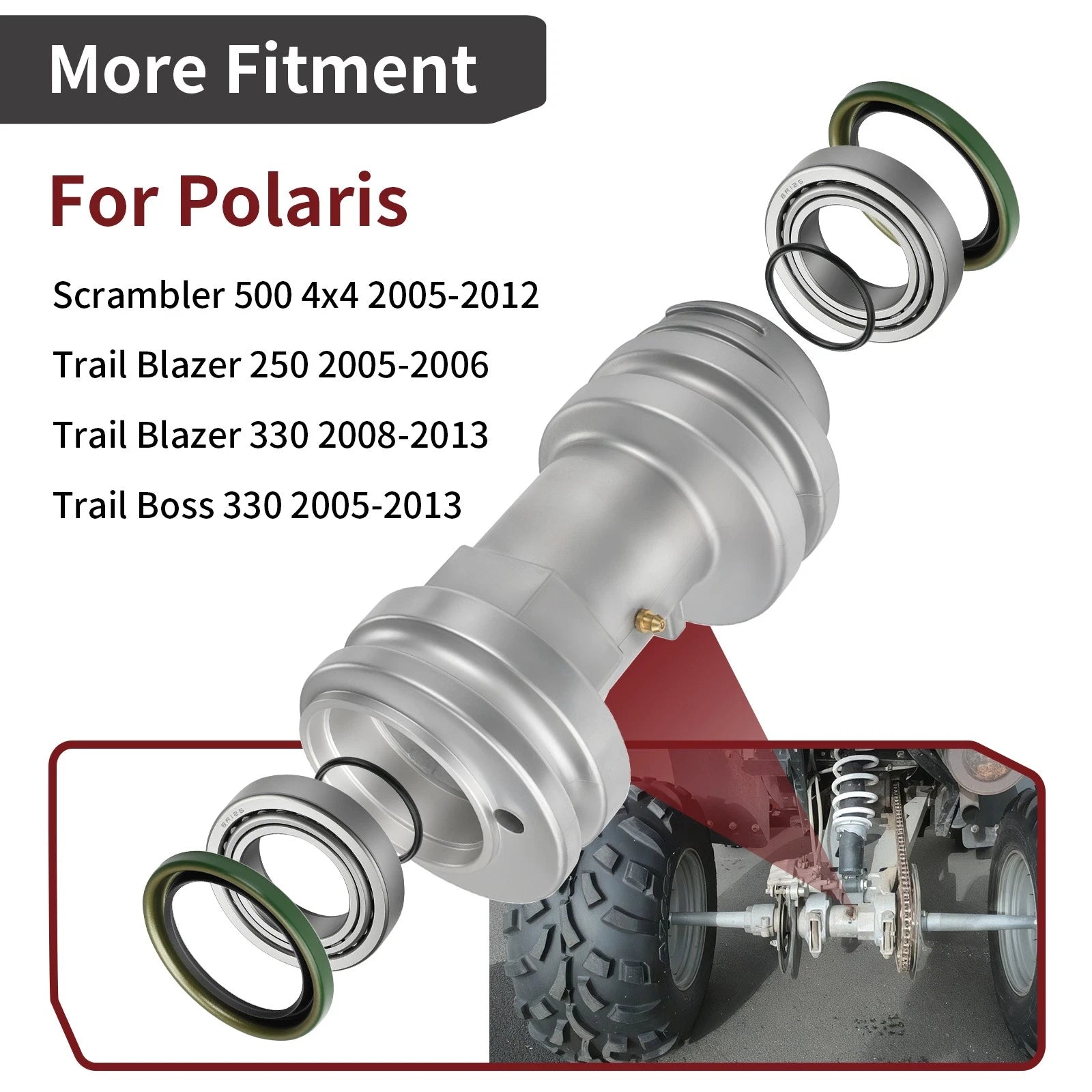 Rear Axle Bearing Housing Repair Kit 5134460 for Polaris Trail Boss (1995–2006)