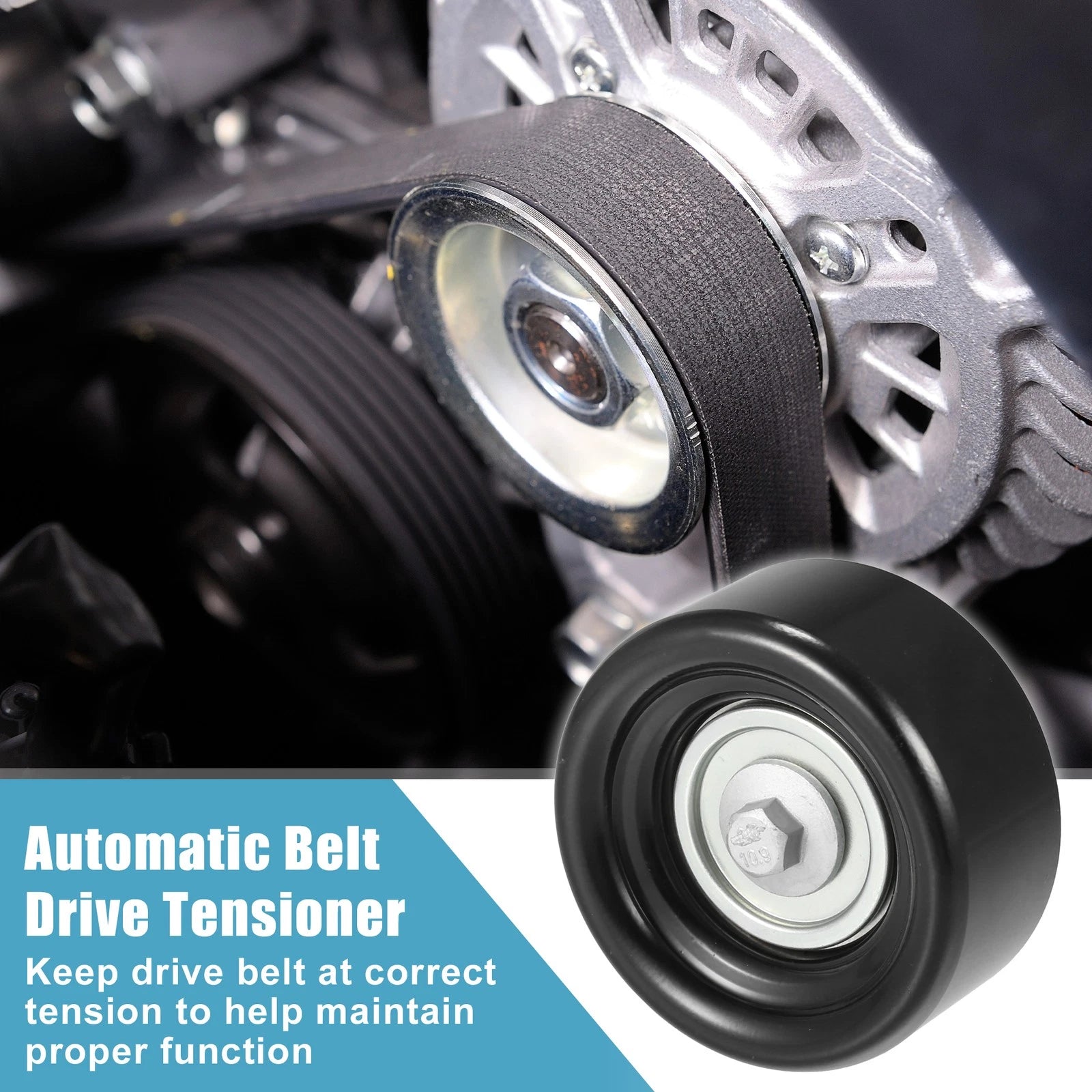 Drive Belt Tensioner Assembly Accessory for Chevrolet Silverado 2500 (2020–2023)