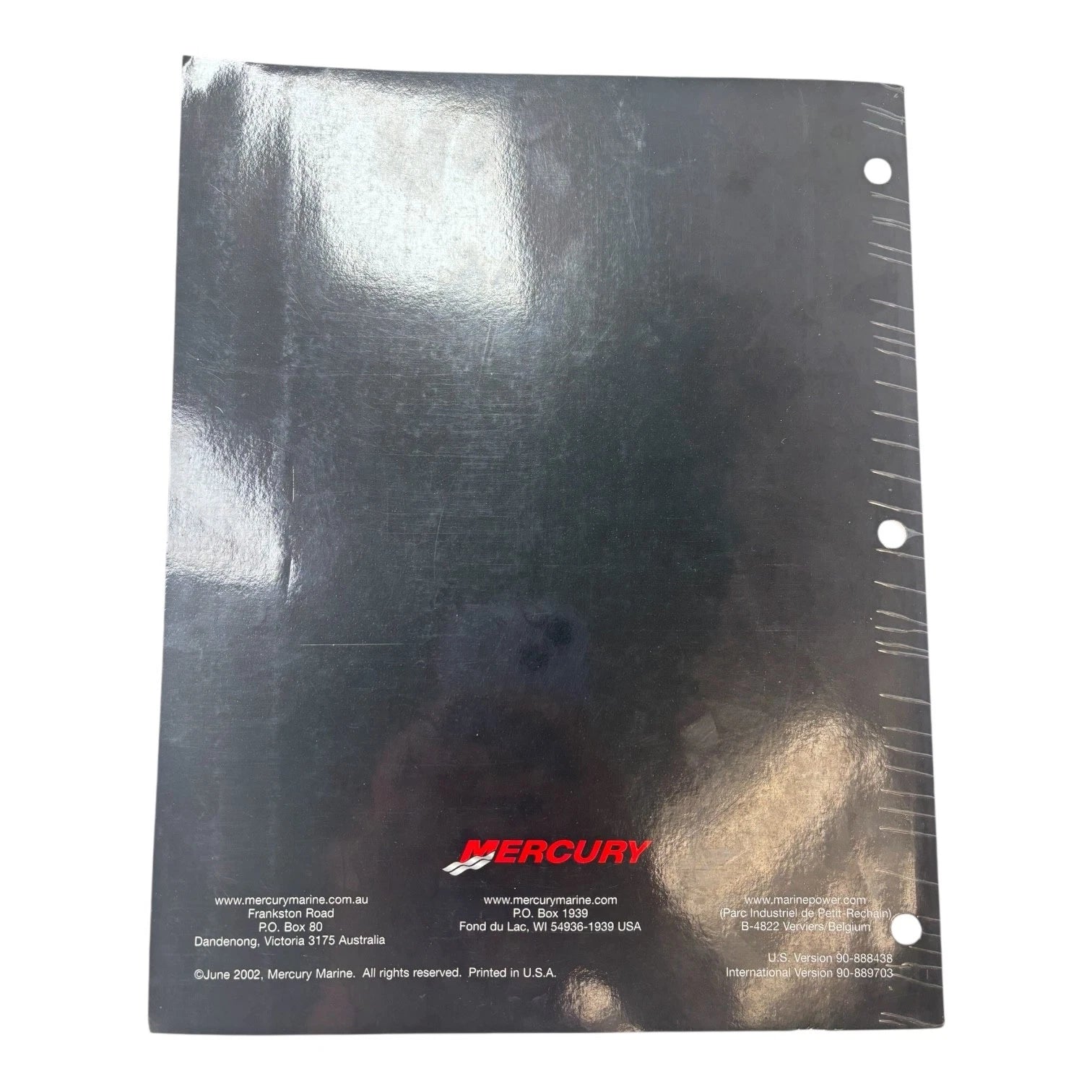 OptiMax Jet Drive Service Manual for Mercury (2002) 90-888438